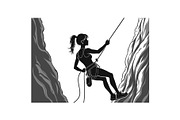 Rock Climbing Silhouette Bundle, an Object Graphic by Designs_River (Thumbnail 12 of 16)