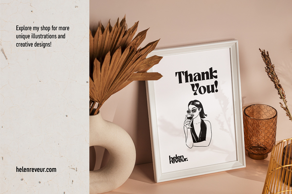 12 Elegant Women Illustrations, a Person Illustration by helenreveur (Photo 5 of 5)