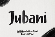 Jubani – Bold Handlettered Font, a Handwritten Font by Four Lines Std. (Thumbnail 1 of 10)