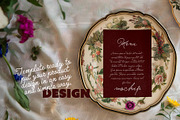 Wedding Menu Mockup Rustic Floral, a Product Mockup by McLittle Stock (Thumbnail 3 of 4)