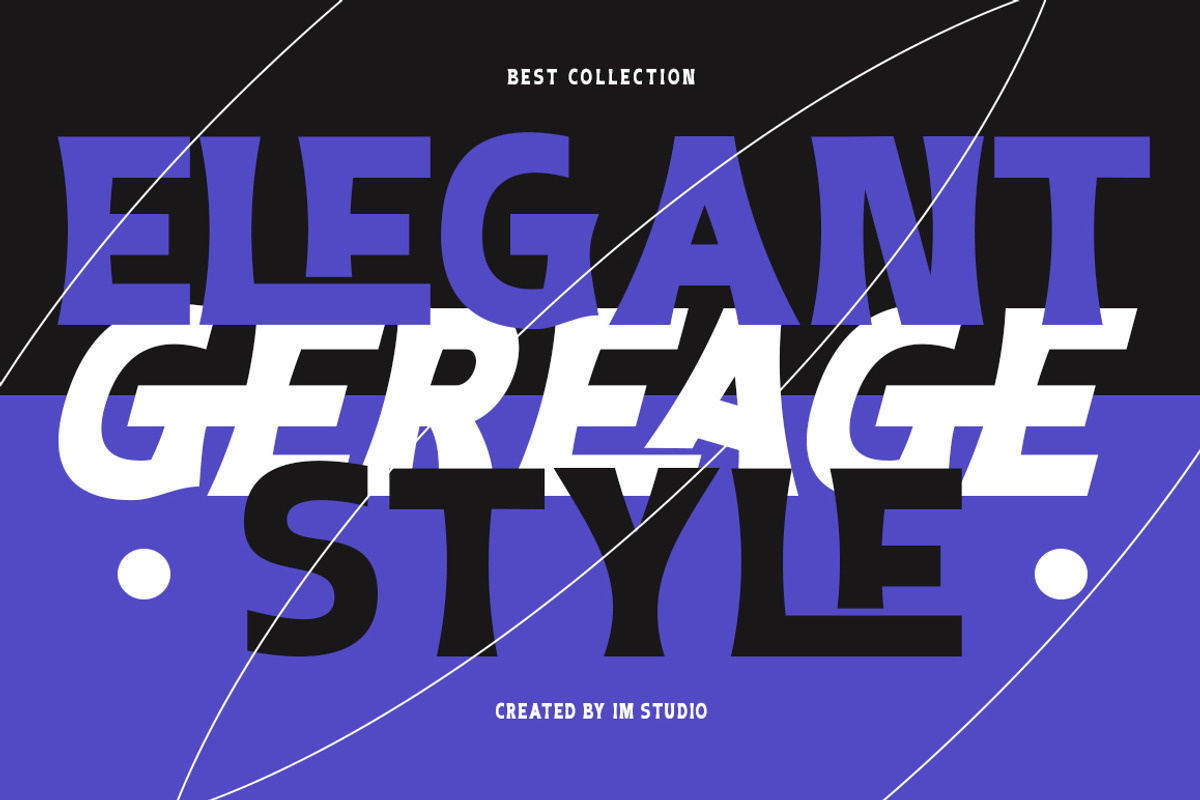 Gereage, a Sans Serif Font by IM Studio (Photo 3 of 9)