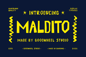 Maldito | Handdrawn Typeface