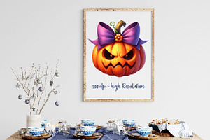 Nasty Pumpkin Clipart Halloween