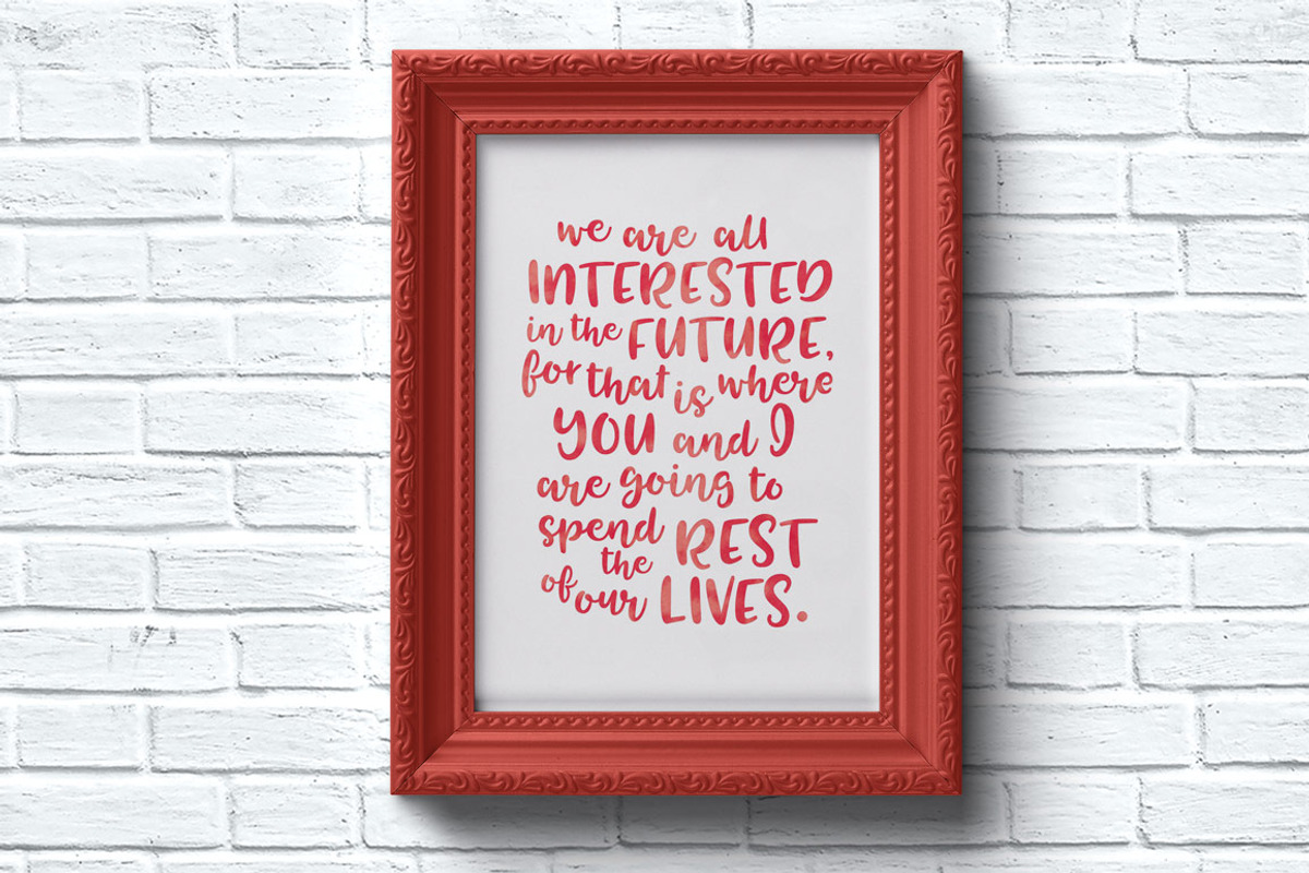 Tingler duo - two handwritten fonts, a Script Font by Missy Meyer (Photo 10 of 10)