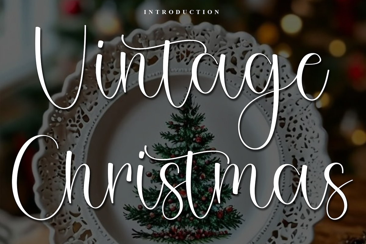 Vintage Christmas, a Handwritten Font by FreshTypeINK (Photo 1 of 8)