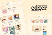 Edger a Minimal Blog for WordPress, a WordPress Template by EstudioPatagon Themes (Thumbnail 1 of 3)