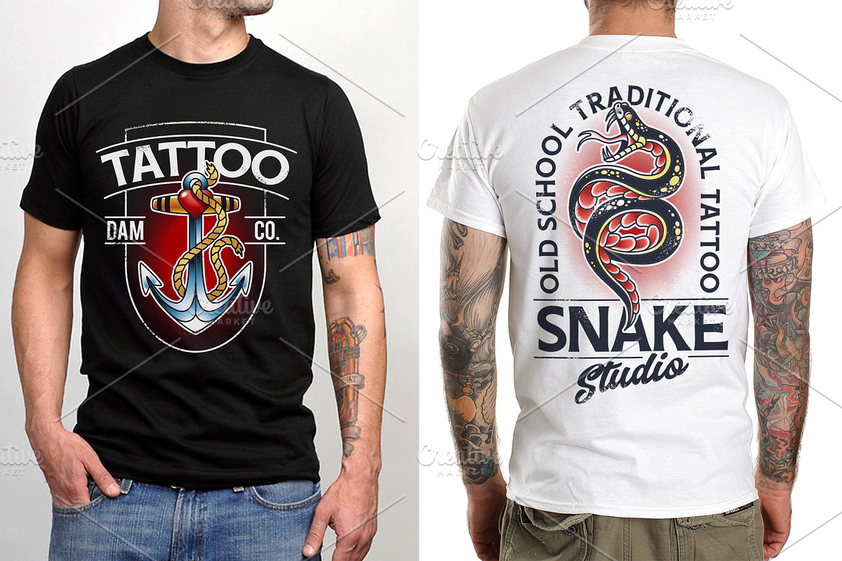 Traditional Tattoo Vector Pack, a Decorative Illustration by Vecster (Photo 11 of 14)