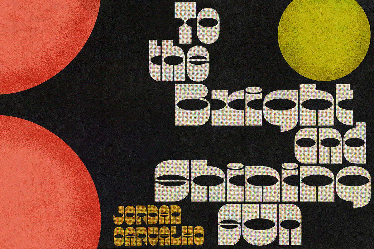 Lunatique | Three retro fonts, a Font by The Flying Type (Photo 13 of 13)