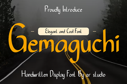 Gemaguchi, a Handwritten Font by QR Design Studio
