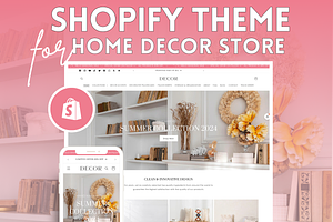 Feminine Pink Decor Shopify Theme