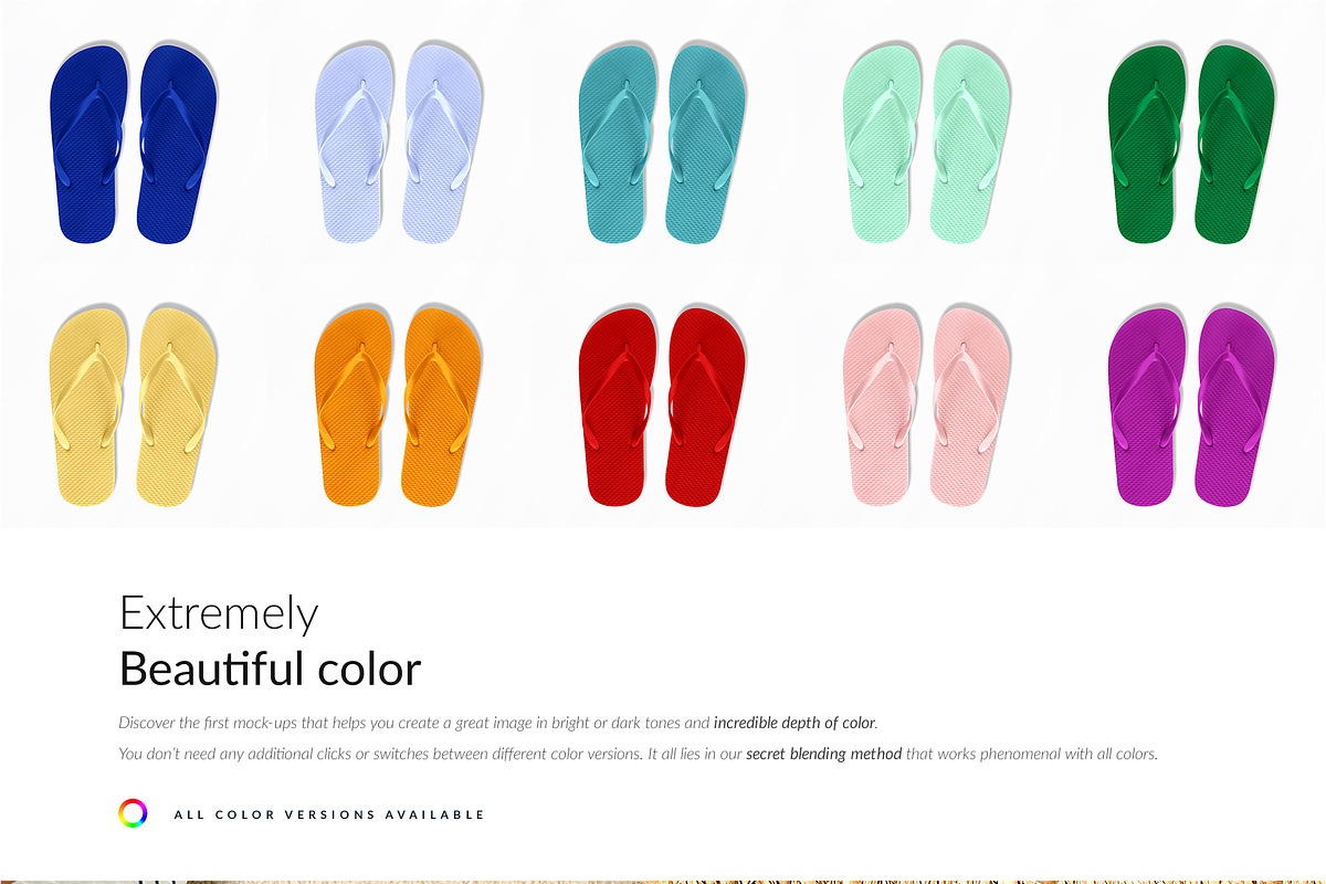 Flip Flops Mock-ups Creator, a Household Mockup by Mocca Mockups Store (Photo 4 of 5)