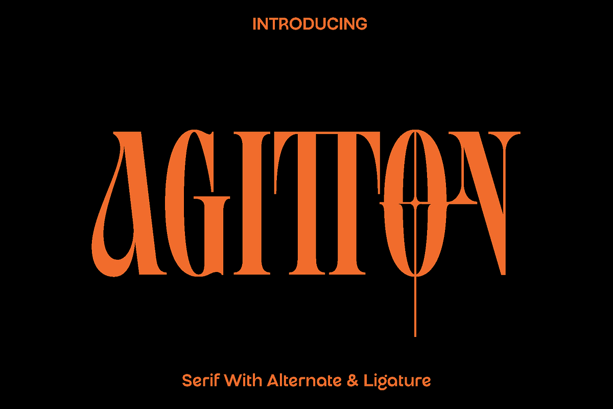 Agitton - Ligature Serif, a Serif Font by Luna Shop (Photo 1 of 6)