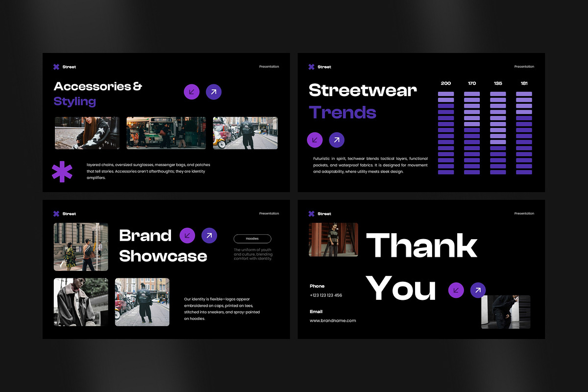 Street Fashion Powerpoint template, a Presentation Template by Eklip Studio (Photo 5 of 6)