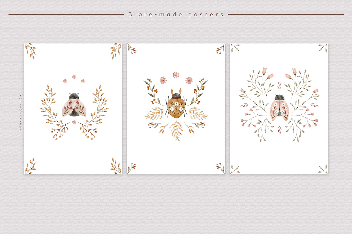 AUTUMN GARDEN watercolor set, an Object Illustration by erasovas (Photo 4 of 13)