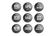 Sale Badges. 3 Colors, an Object Graphic by Vector Market (Thumbnail 3 of 4)