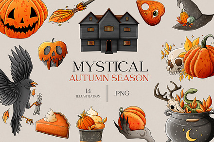 Hallowen season, mystical autumn art, an Illustration by SecondOfJuly