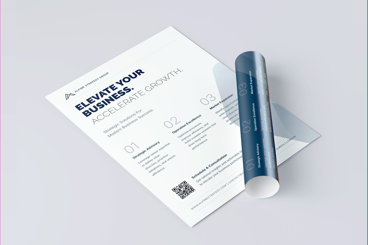 Minimal Corporate Flyer Template, a Flyer Template by Estartshop (Photo 8 of 8)