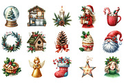 Cozy Christmas Clipart, an Illustration by Designking (Thumbnail 2 of 5)