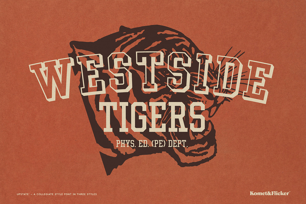 UPSTATE - A Collegiate Style Font, a Slab Serif Font by Komet & Flicker (Photo 13 of 15)