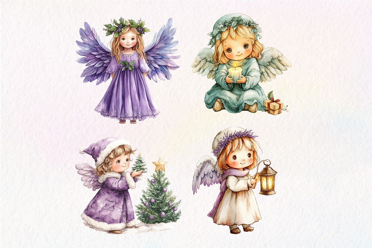 Winter Snow Angel Clipart, an Illustration by Dream Creation (Photo 7 of 7)