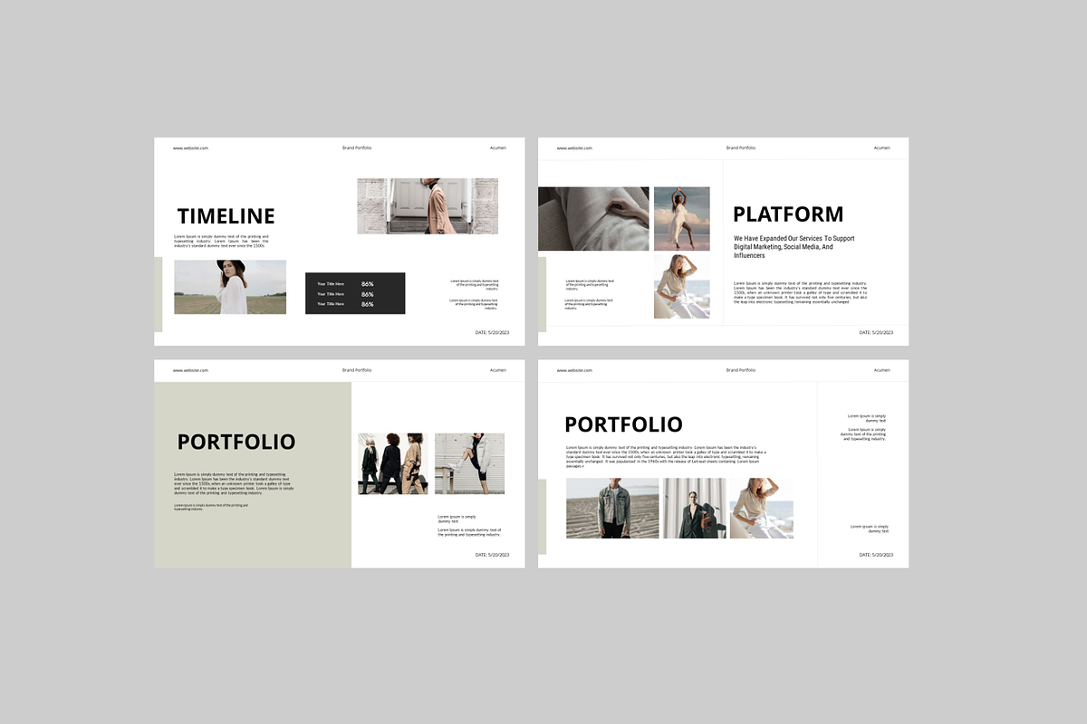 Brand Portfolio Keynote Template, a Presentation Template by Spesifikstd (Photo 5 of 8)