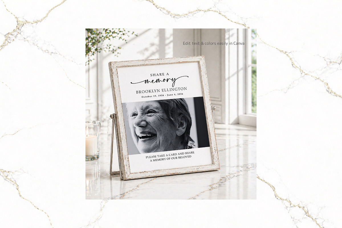 Share a Memory Sign & Card CV FR004, a Stationery Template by TyphoonStudio (Photo 3 of 7)