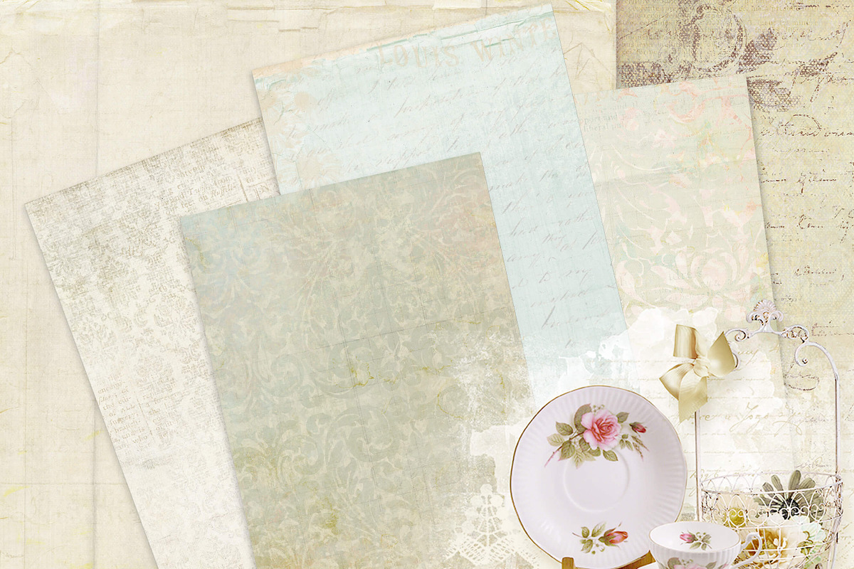 Vintage Scrapbook Paper Patterns preview 3