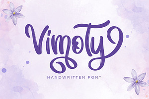 Vimoty - Handwritten Font