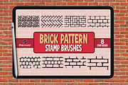 Brick Pattern Brush for Procreate, a Brush Add-On by vectstudio (Thumbnail 1 of 3)