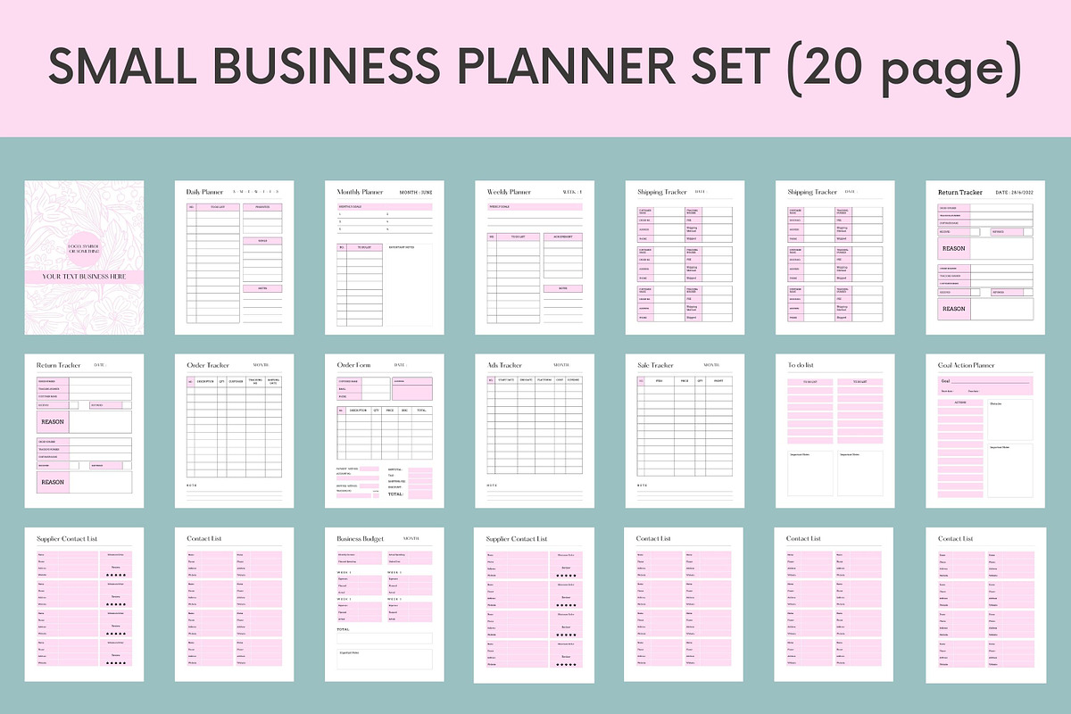 Planner Canva Templates Bundle, a Flyer Template by Oskar Wantopi (Photo 9 of 14)