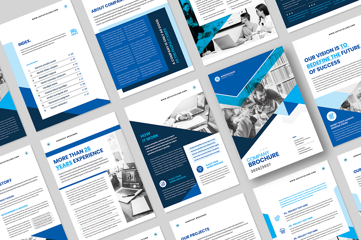 Brochure | Word, PPTX, InDesign, PSD, a Brochure Template by ArtisticLand (Photo 2 of 8)