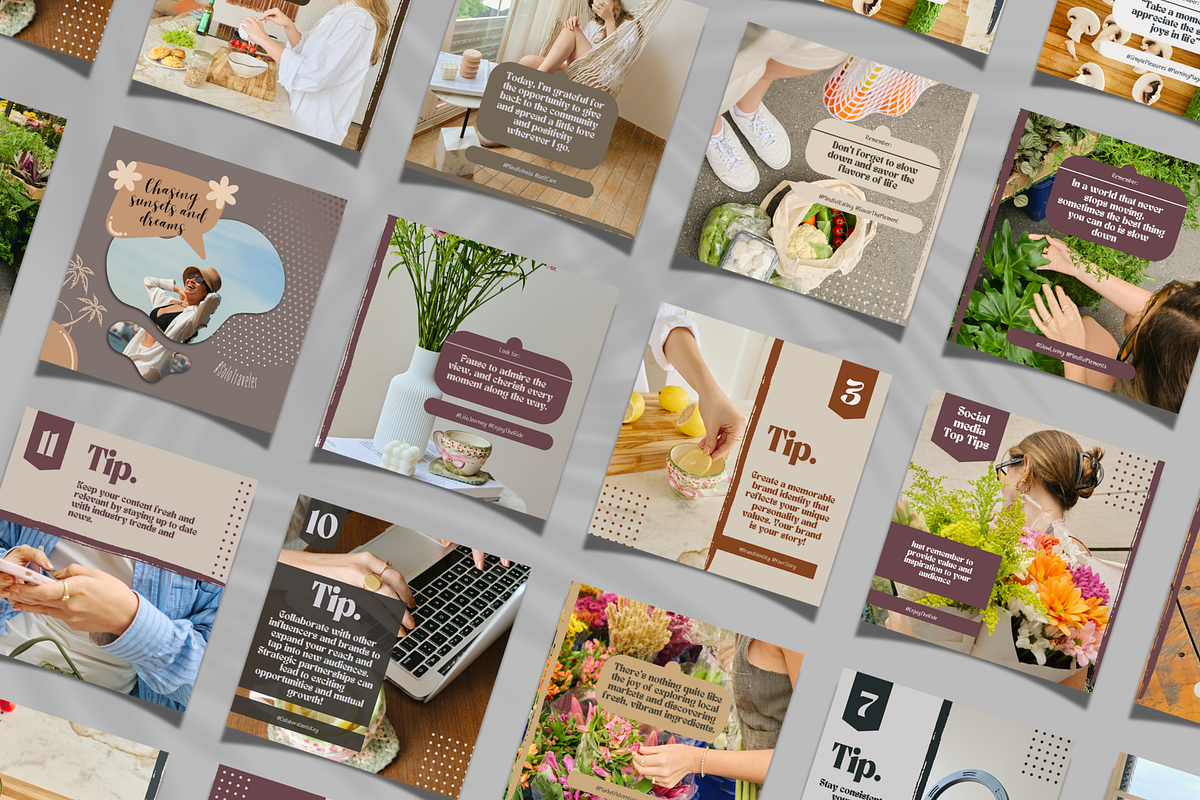 Influencer Social Media Templates, a Social Media Template by PaolaroiDesign (Photo 4 of 5)
