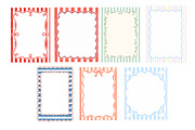 Coastal Stripe Frame PNG Bundle, a Work Illustration by Dream Creation (Thumbnail 4 of 4)