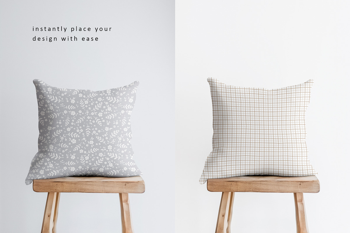 Square Cushion Mockup, a Household Mockup by LinnestCreative (Photo 2 of 5)
