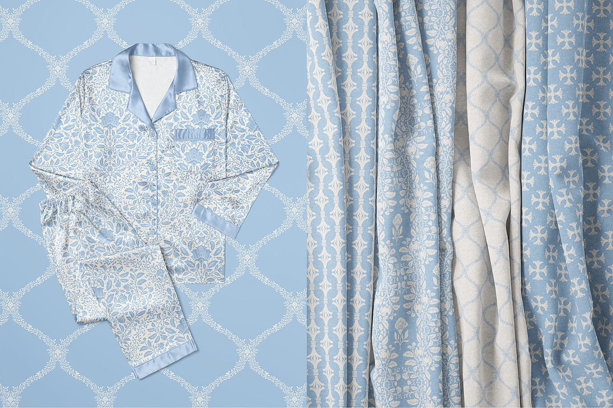 Luxury Floral Damask Patterns, a Pattern Graphic by Sonulkaster (Photo 5 of 13)