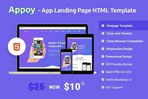 App Landing Page Template