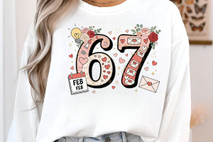 Valentine 67 Png, Funny Valentine 67, an Illustration by Designking