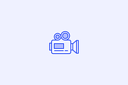 30 Video Editing Icons, an Outline Icon by Creative VIP (Thumbnail 5 of 5)