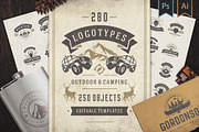 280 Outdoor logos and badges, a Branding & Logo Template by Vasya Kobelev (Thumbnail 1 of 83)
