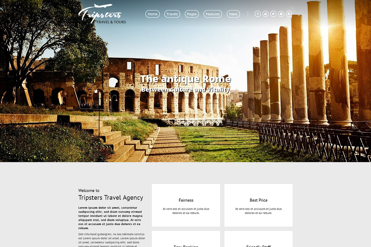 Tripsters - Travel Agency WP Theme, a WordPress Template by 7Theme