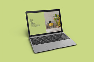 Laptop With Website Mockup 12 Views