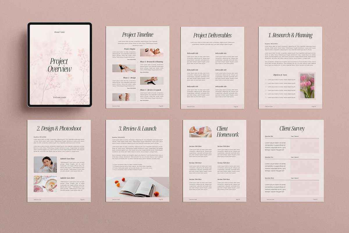 Client Welcome Packet Canva Template, a Magazine Template by Sierra Creative Studio (Photo 6 of 12)