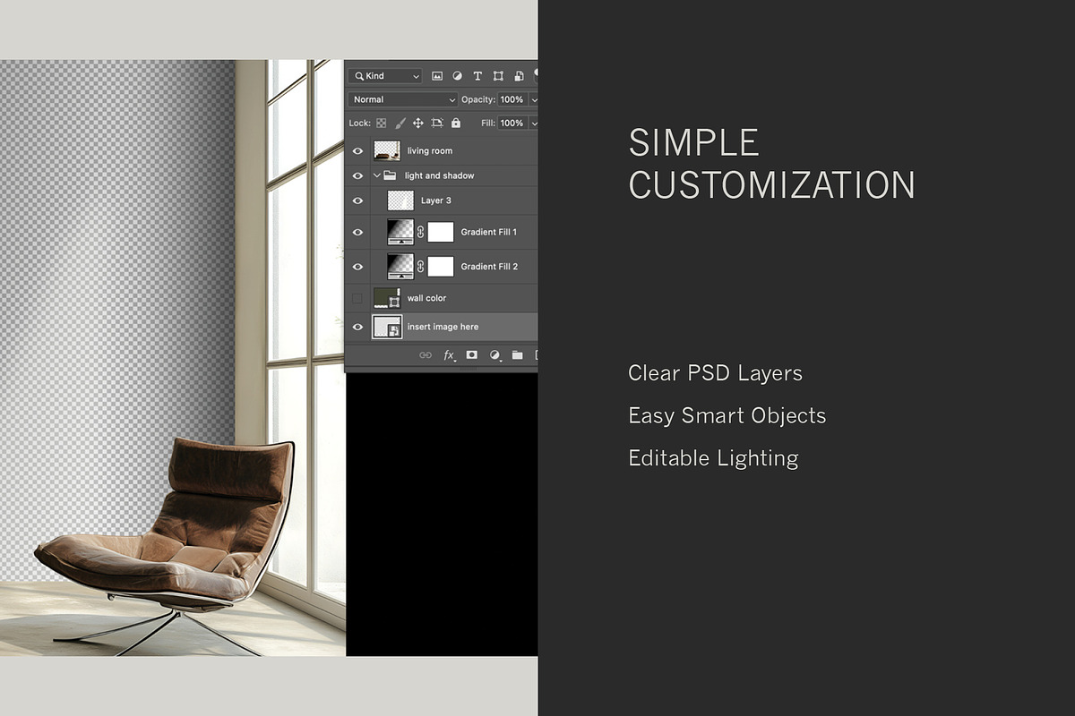 Urban Living | Wallpaper Mockup No 1, a Household Mockup by Blixa 6 Studios (Photo 4 of 7)