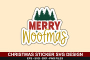 Christmas Sticker SVG Bundle, a Texture Graphic by crative8112 (Thumbnail 5 of 7)