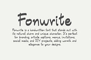 Fonwrite, Handwritten Font., a Handwritten Font by Kaikhia (Thumbnail 6 of 8)