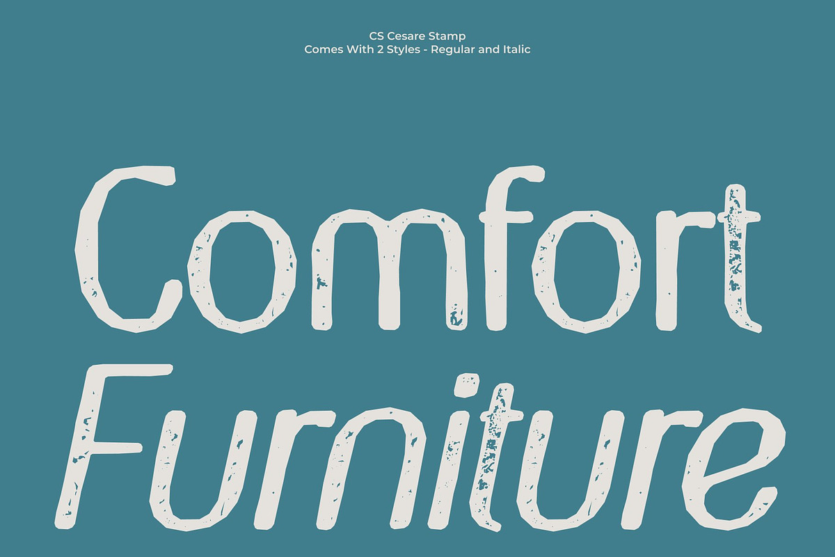 CS Cesare Stamp, a Sans Serif Font by Craft Supply Co. (Photo 3 of 8)