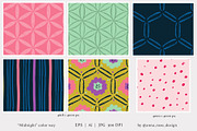 Midnight Hive - Bee Floral Patterns, a Pattern Graphic by Rose Design (Thumbnail 4 of 13)