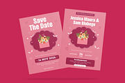 Envelopes Wedding Invitation, an Invitation Template by iDoodle Studio (Thumbnail 3 of 4)