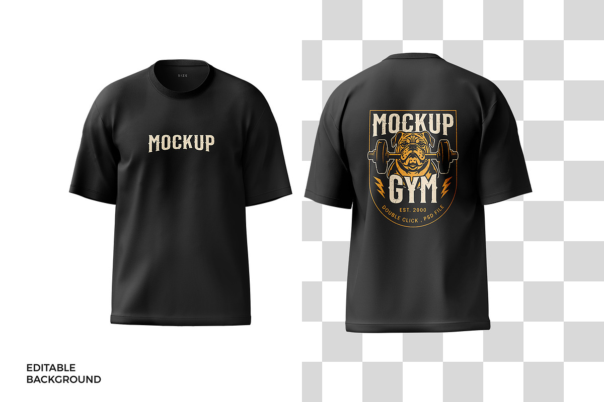 Oversized T-Shirt Mockup, a Shirt Mockup by Ram Studio LLC (Photo 6 of 12)