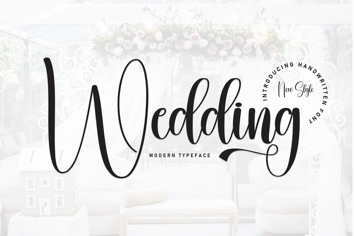 Wedding | Script Font, a Handwritten Font by Scratchones (Photo 1 of 8)